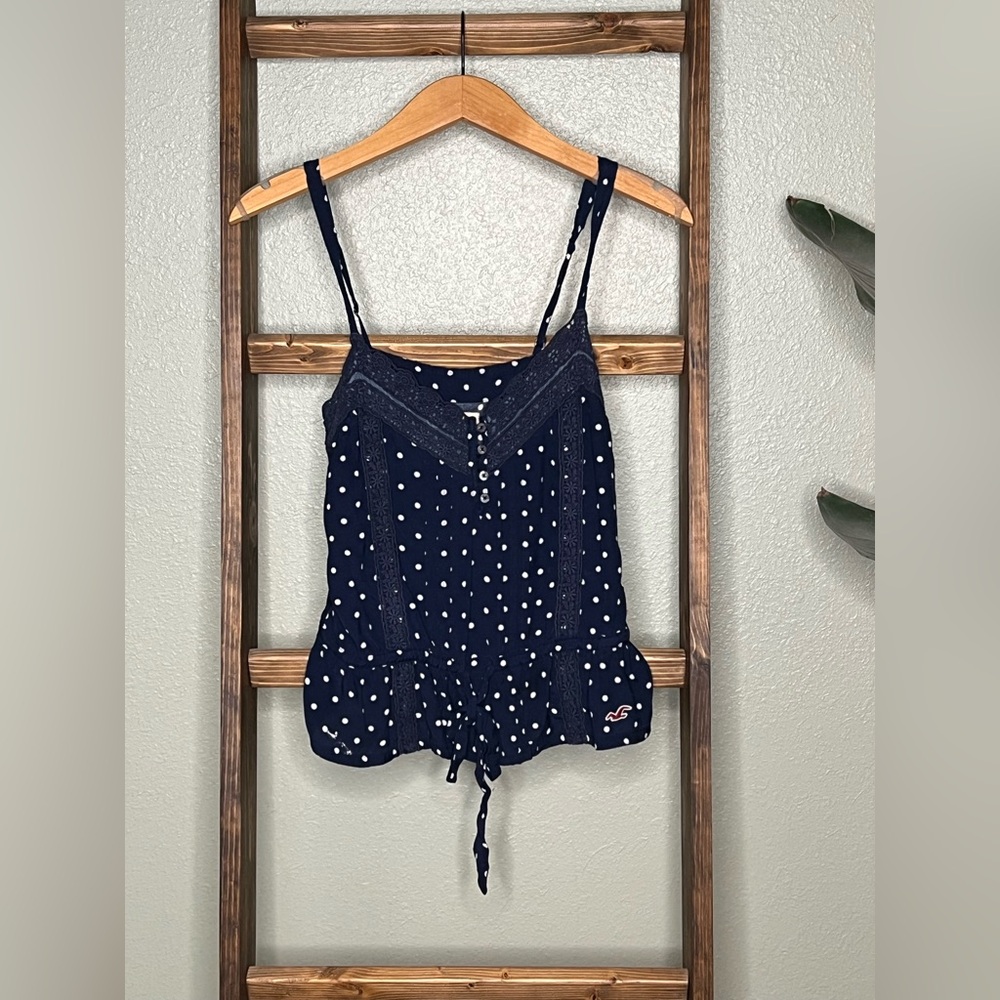 Hollister Navy Polka Dot Camisole